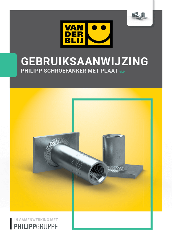 schroefanker met plaat cover